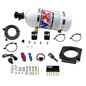 Ford Mustang Nitrous Oxide Injection System - Nitrous Express - Plate Kit w/10lb Bottle - `15-`17